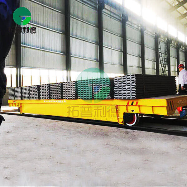 30 Ton Rail Powered U-Steel Transfer Carts For Metal Factory