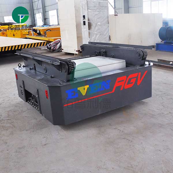 Automation Warehouse Material Handling Rail Guided Powered Trolley