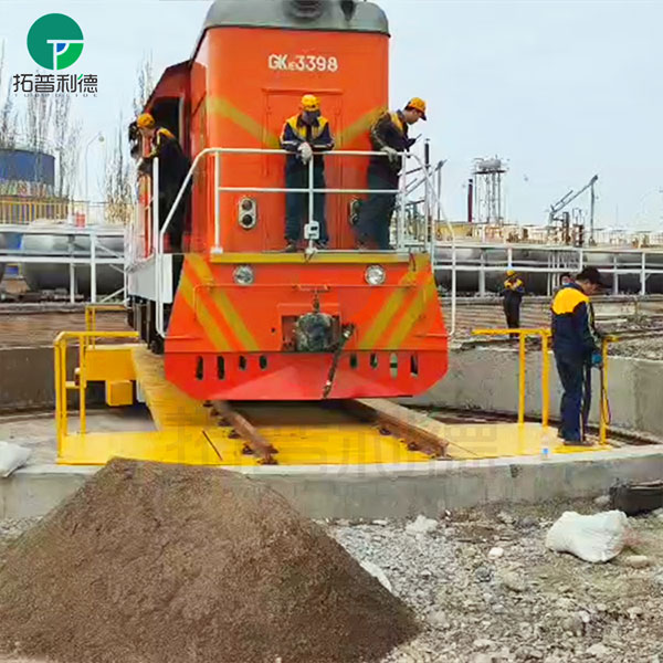 Heavy Load 360 Degree Rotation Electric Rail Locomotive Turntable