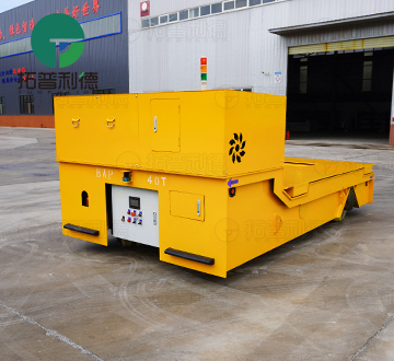 45 Tons Trackless Battery Powered Transfer cart facilitates smart logistics
