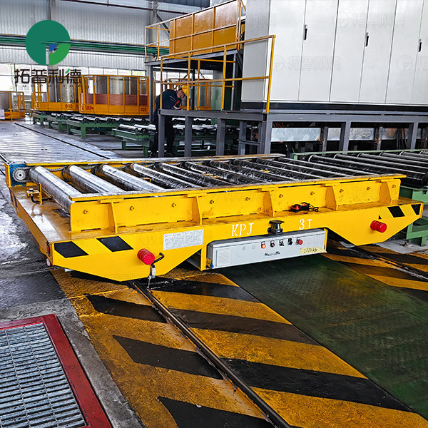 Accurate Docking 3 Tons Roller Table Rail Electric Transfer Cart