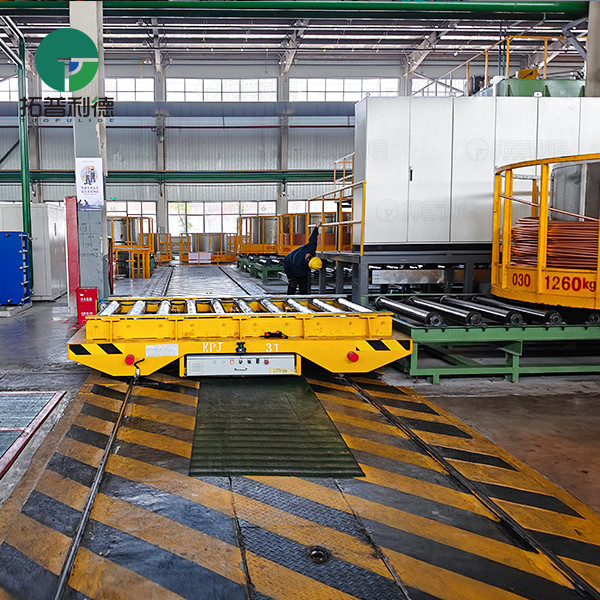Accurate Docking 3 Tons Roller Table Rail Electric Transfer Cart