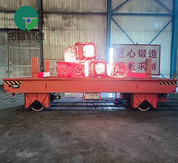 50 Tons Anti-heat Steel Handling Rail Transfer Cart