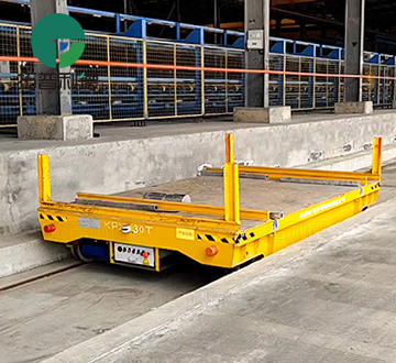 Customized 30 Tons Battery Drive Rail Transfer Cart
