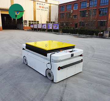 1.5 Tons Battery Drive Trackless AGV with Hydraulic Lifting Table