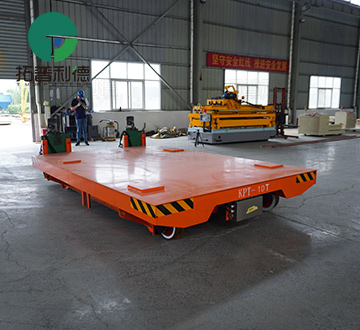 10 Tons Mobile Cable Powered Rail Transfer Cart for Material Handling