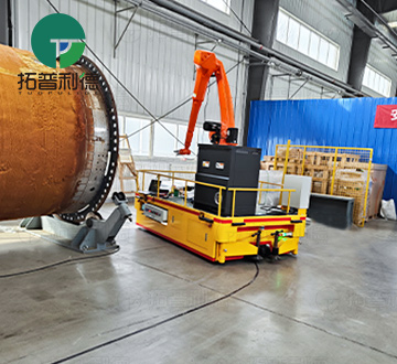Magnetic stripe navigation Battery AGV for Welding Workshop