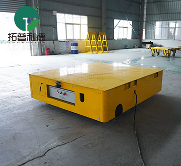 Customized 10 Tons Cable Powered Trackless Transfer Cart Facilitates Handling