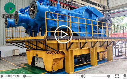 105 Tons Rail Lifting Transfer Cart for Pump Factory