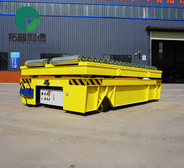 20 Tons Roller Mounted Trackless Transfer Cart Facilitates Material Transportation