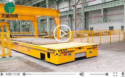 Steerable 30 Tons Battery Drive Trackless AGV