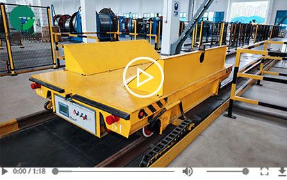 5 Tons V Shaped Frame Motorized Rail Guided Vehicle