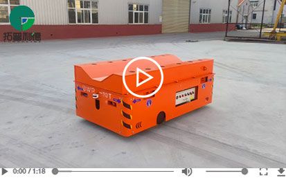 Steering 10 Tons Battery V-block Trackless Transfer Cart