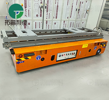 12 Tons Customized Trackless Transfer Cart for Production Workshops