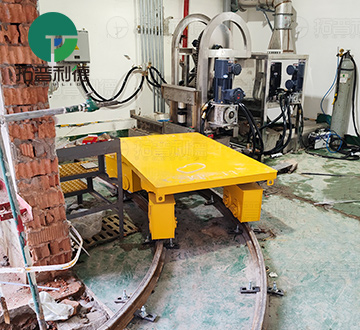 Non-Powered Rail Transfer Cart Facilitates High Slope Plant Areas TransPortation