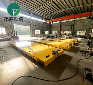 Four Sets of Custom 30 Tons Battery Powered Heavy Duty Transfer Carts