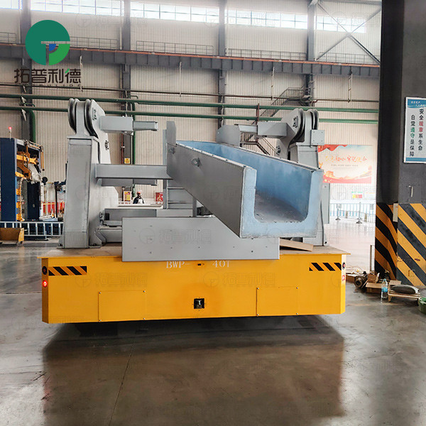 40 Tons Trackless Transfer Cart Tons Molten Aluminum Handling