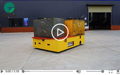 25 Tons Steering Industrial Trackless Transfer Cart
