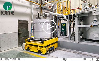 Customized Rotating Roller Table Motorized Rail Transfer Cart