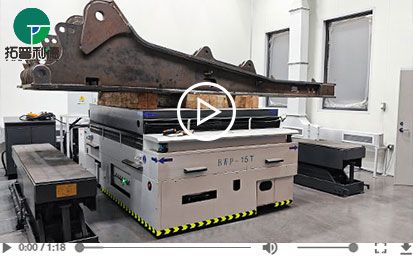 15 Tons Battery Operated Remote Trackless Transfer Cart