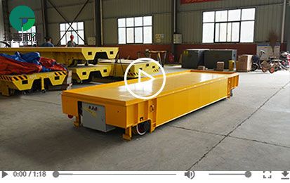 12 Tons Unlimited Running Time Motorized Rail Transfer Cart
