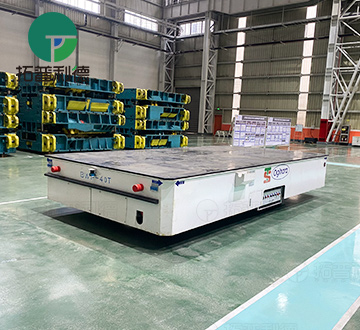 40 Tons Battery Trackless Transfer Cart for Mold Handling in Workshop