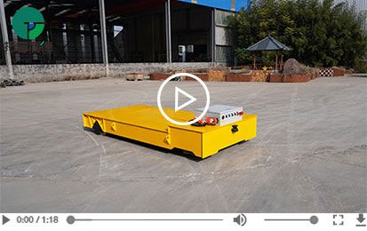Customized 10 Tons Battery Trackless Transfer Cart
