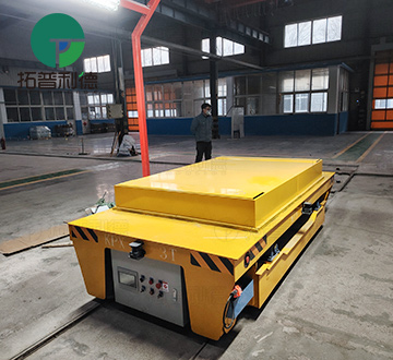 3 Tons Rail Transfer Cart with Lifting Table for Mold Handling