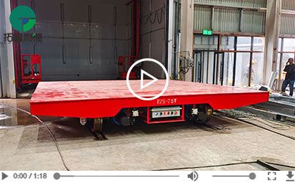 Anti-heat 75 Tons Rail Transfer Cart for Workshop Handling