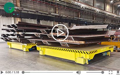 20 Tons Steel Handling Rail Transfer Cart