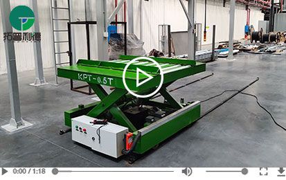 Scissor Lifting Cable Drive Rail Transfer Cart