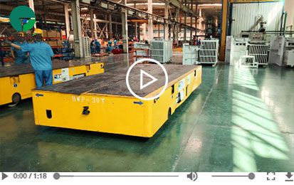 30 Tons Steerable Remote Control Trackless Transfer Cart