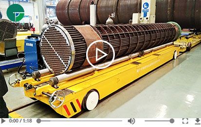 10 Tons Rail Mounted Transfer Cart with Roller Table