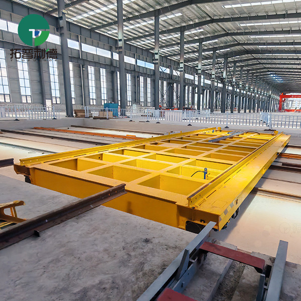 80 Tons Motorized Rail Transfer Cart for Cement Mold