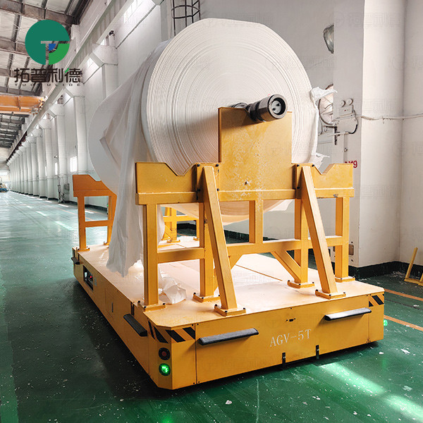 5 Tons Automatic Charging AGV with Movable Bracket for Material Handling