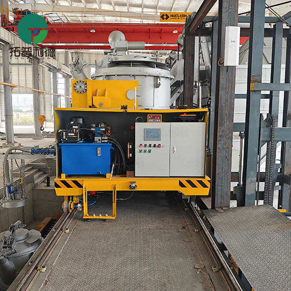 5 Tons Electric Railway Transfer Cart with Hydraulic Lifting Device