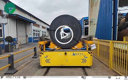 30 Tons V-Block Frame Rail Guided Vehicle for Mold Handling