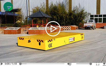 Flexible 22 Tons Battery Powered Trackless Transfer Cart