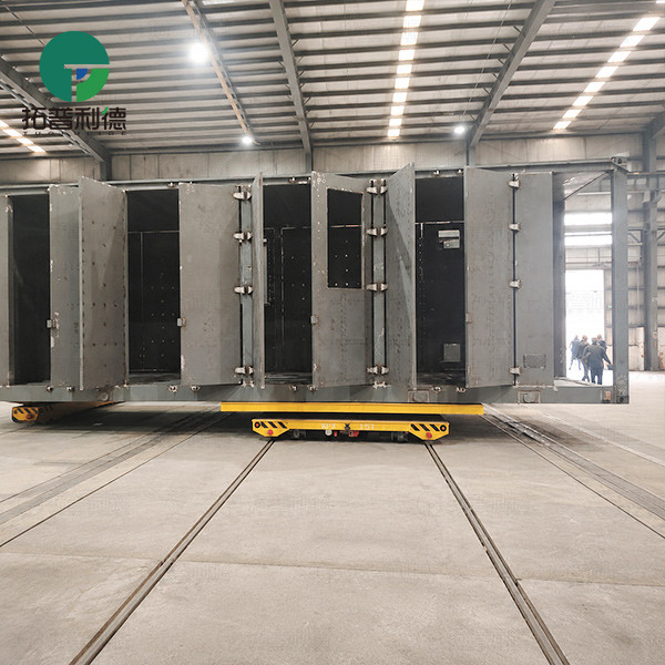 15 Tons Rail Guided Vehicle with Hydraulic Lifting Device for Container Handling