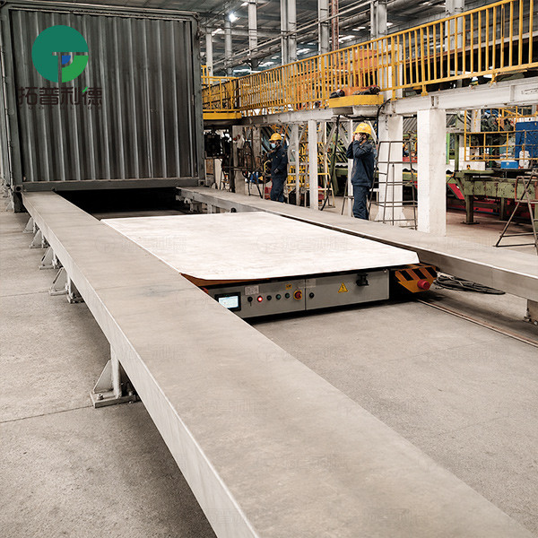 15 Tons Rail Guided Vehicle with Hydraulic Lifting Device for Container Handling