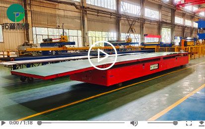 Customized Steerable Trackless Transfer Cart for Workpieces Handling