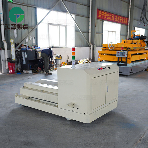 Lifting Rail Transfer Cart with V-block Frame for Coil