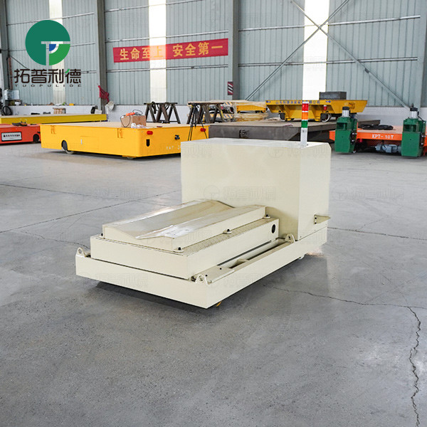 Lifting Rail Transfer Cart with V-block Frame for Coil