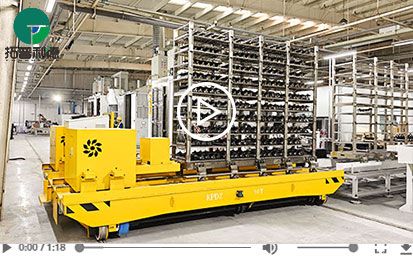 Customized Motorized Rail Transfer Cart for Workpieces Handling
