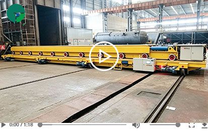 50 Tons Lifting Vacuum Furnace Docking Rail Transfer Cart