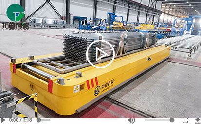 3 Tonne Electric Rail Transfer Cart with Roller Table for Workpieces Handling