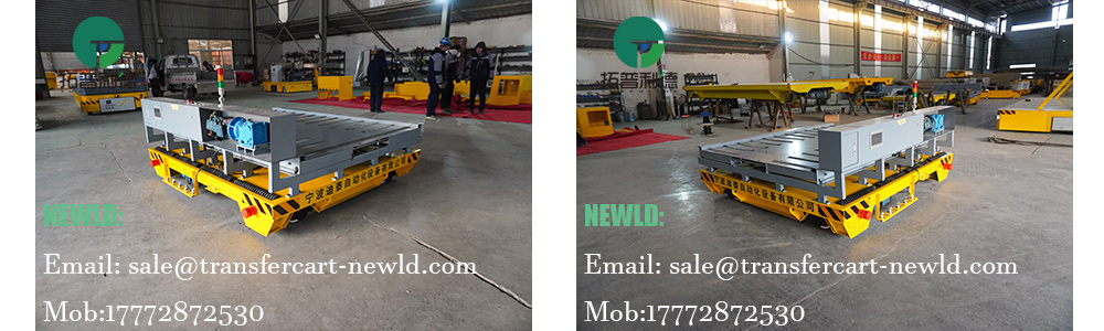 electric operated rail guided transfer cart,railed type transfer car