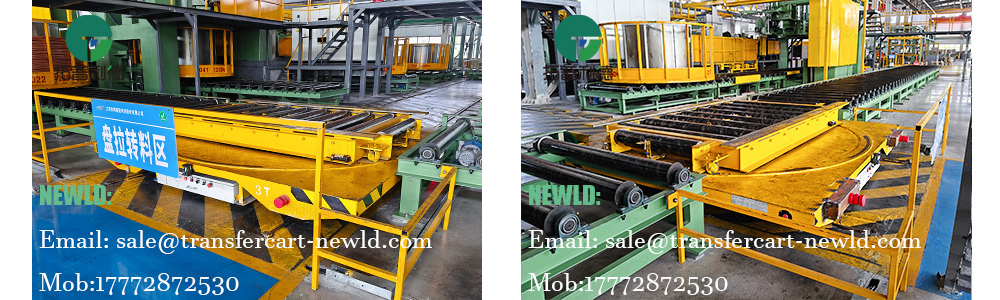 electric transfer cart,material handling equipment,roller table rail transfer vehicle