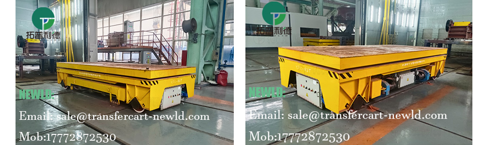 rail guided remote operated car，motorised trolley with rail，63 tons mold transfer vehicle