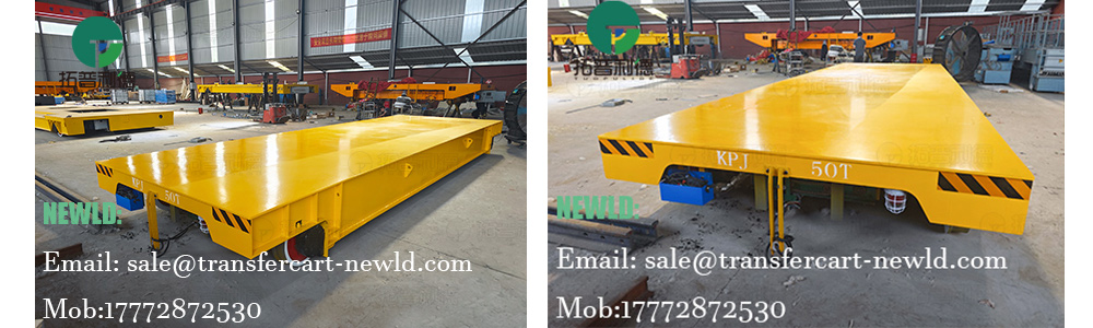 Steel railway transfer car 50ton，rail electric transfer cart，motorized trolley for 50 ton